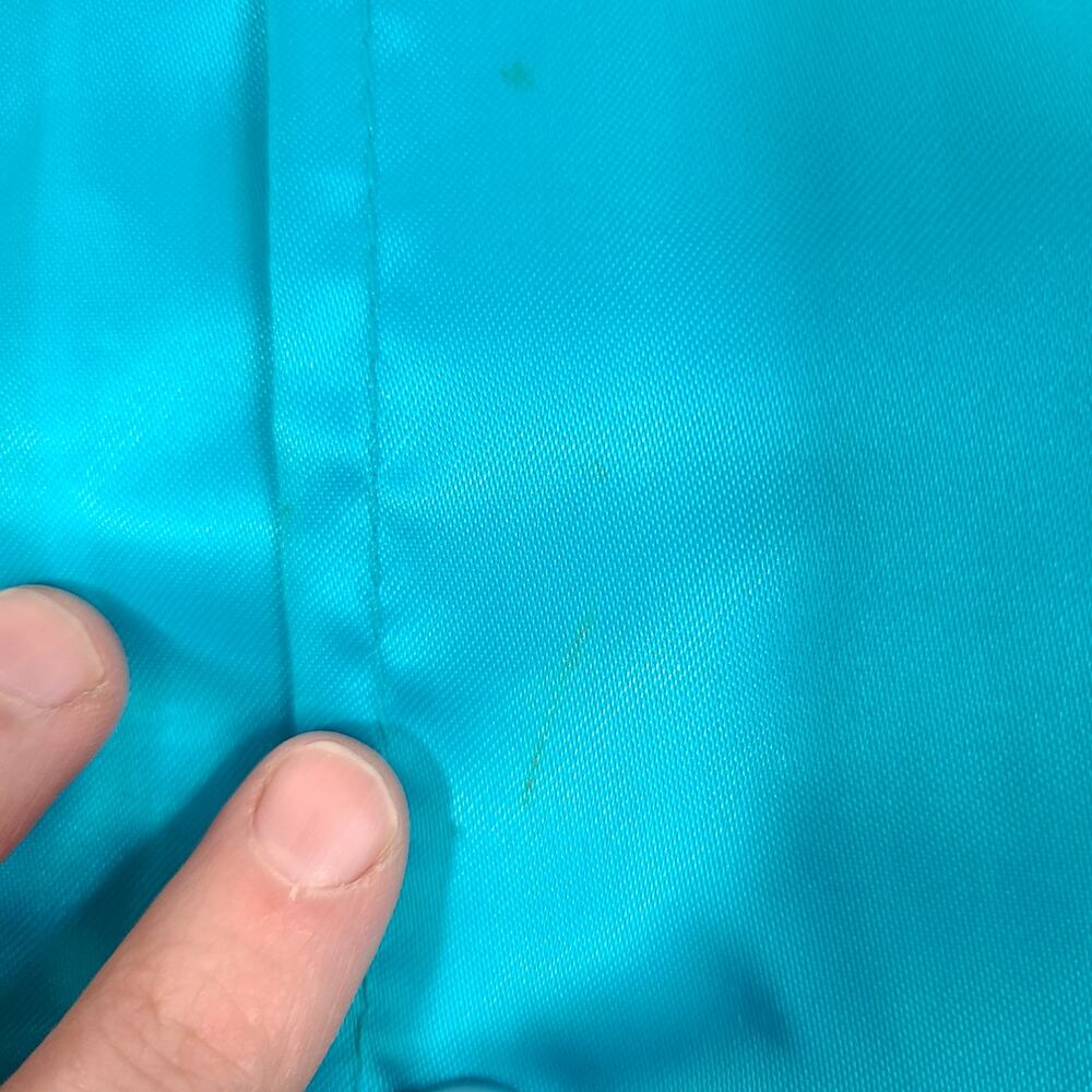 Vintage 80s West Ark blue satin embroidered windbreaker size 2xl - Picture 5 of 13